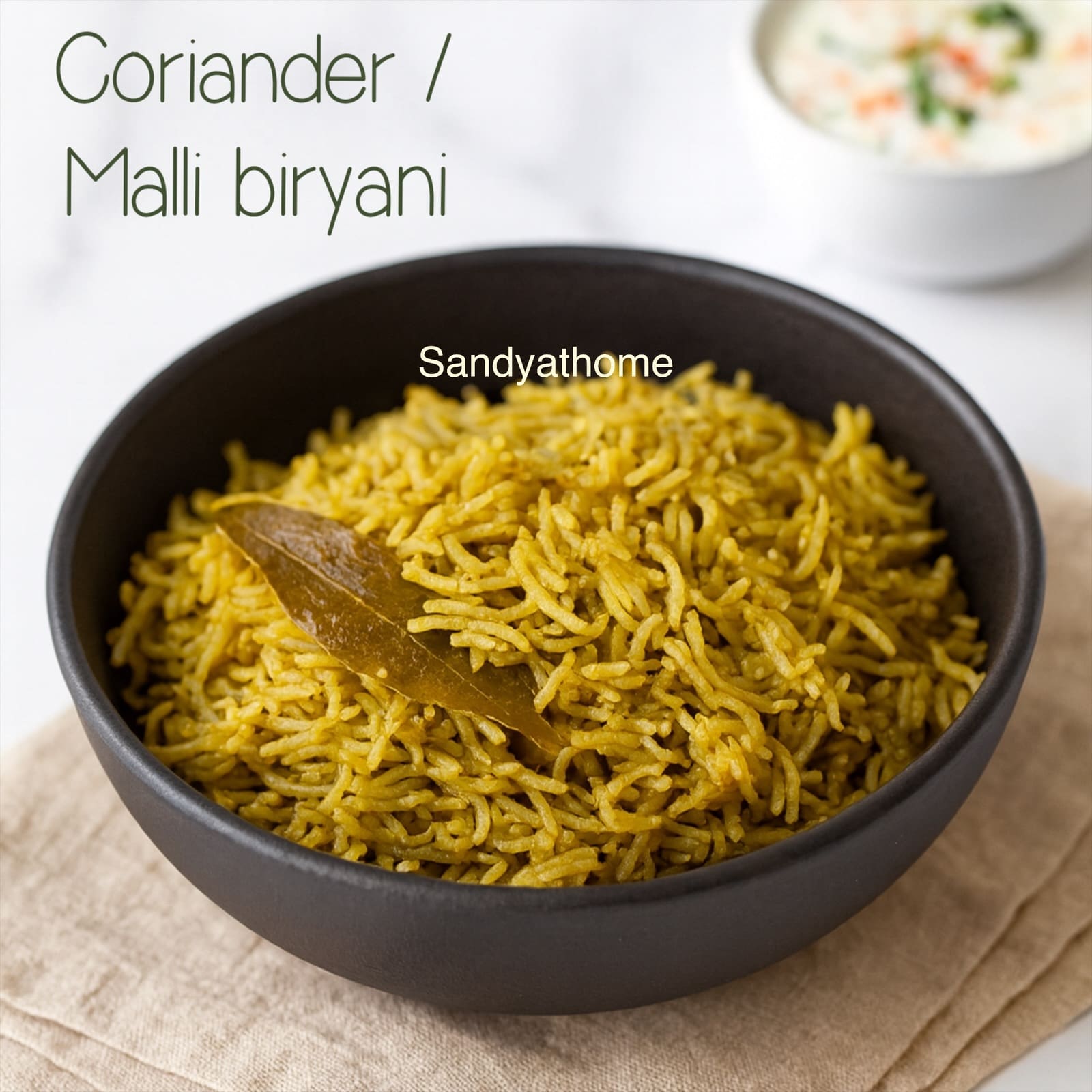Malli Biryani Recipe, How to make Coriander Biryani
