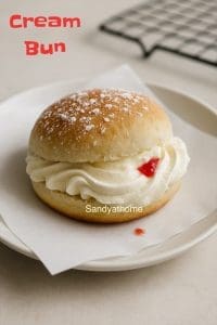 Indian Bakery-Style Cream Buns, How to make Bakery- Style Buns