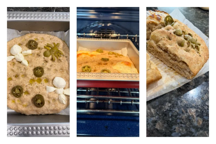 halloween focaccia bread