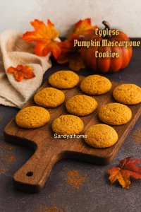 Eggless Pumpkin Butter Mascarpone Cookies, How to make Pumpkin Cookies