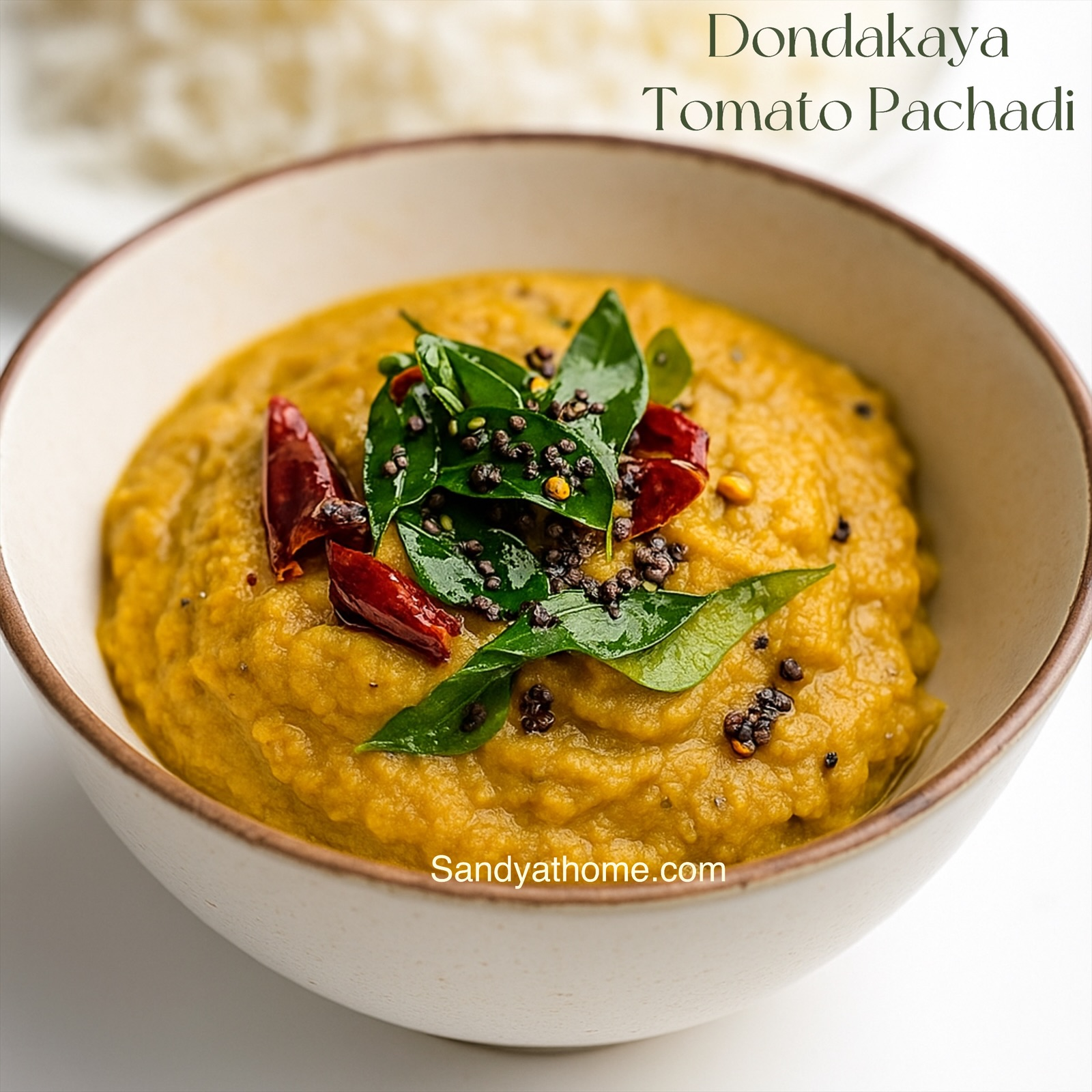 Dondakaya Tomato Pachadi, How to make Andhra-Style Ivy Gourd Chutney