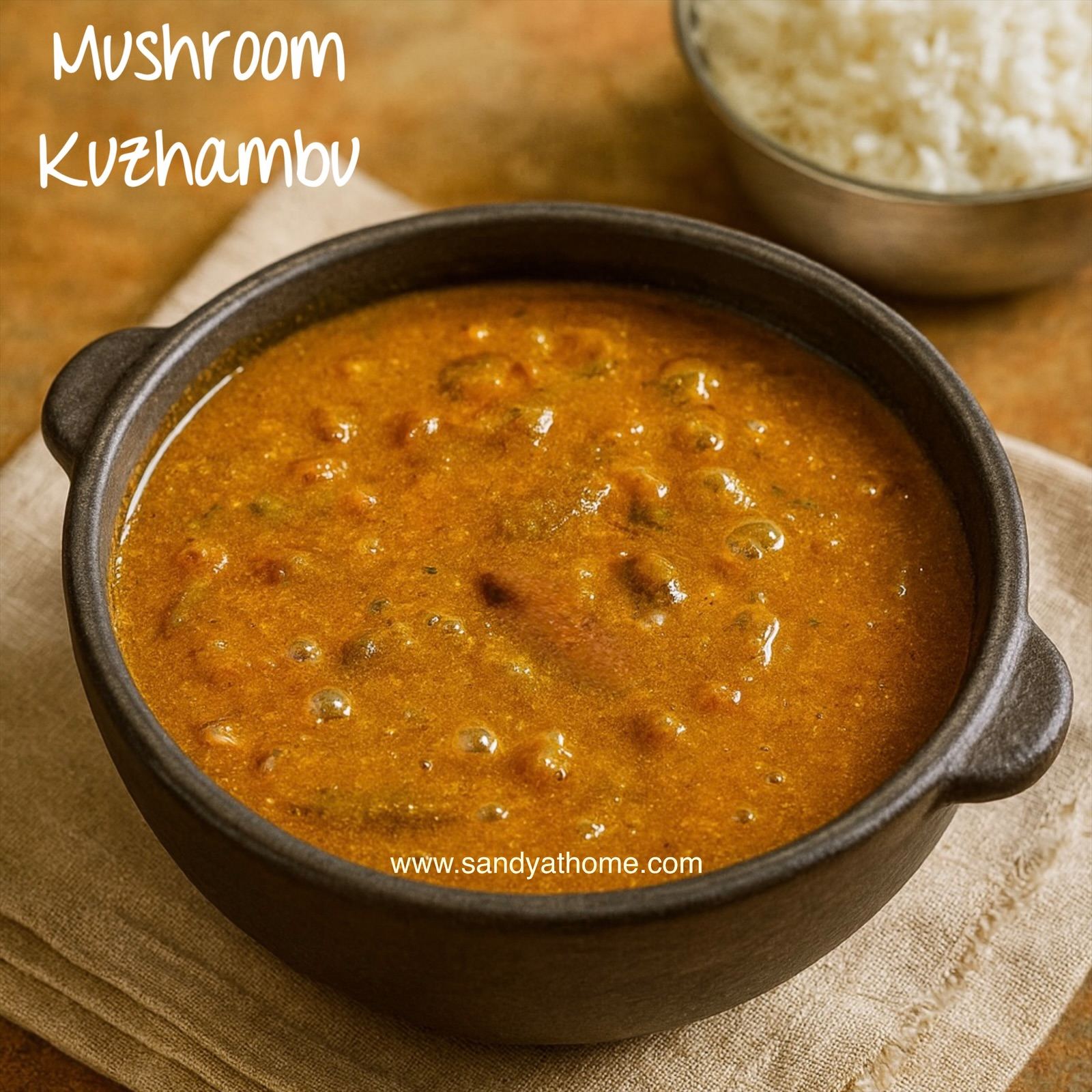 Kalan Kuzhambu, How to make South Indian Mushroom Gravy